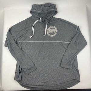 Attitude Not Included Hooded Tshirt Womens 3X Gray Love